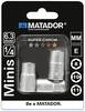 Zestaw kluczy nasadowych Matador Schraubwerkzeuge 20909030 1/4" (6,3 mm)