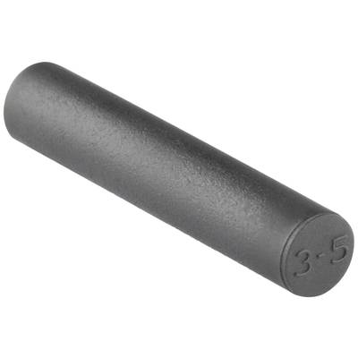 Czarny metalowy cylinder z grawerunkiem '3-5' na jednym końcu. Prawdopodobnie narzędzie lub element o specjalnym przeznaczeniu.