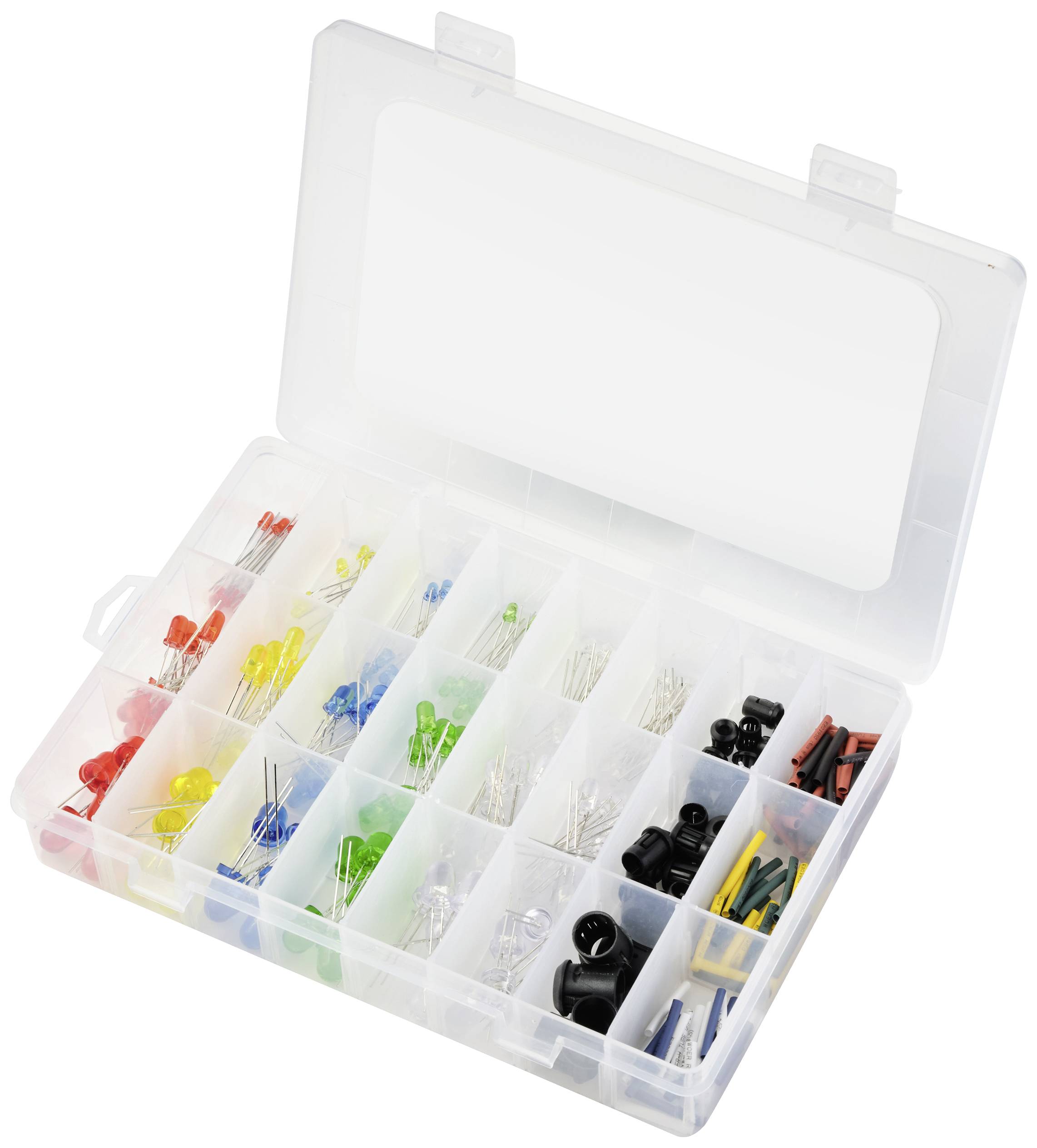 Аксесуари для світлодіодів TRU COMPONENTS червоний, синій, зелений, жовтий, білий, теплий білий круглий 3 мм, 5 мм, 8 мм 30° 7,5 м