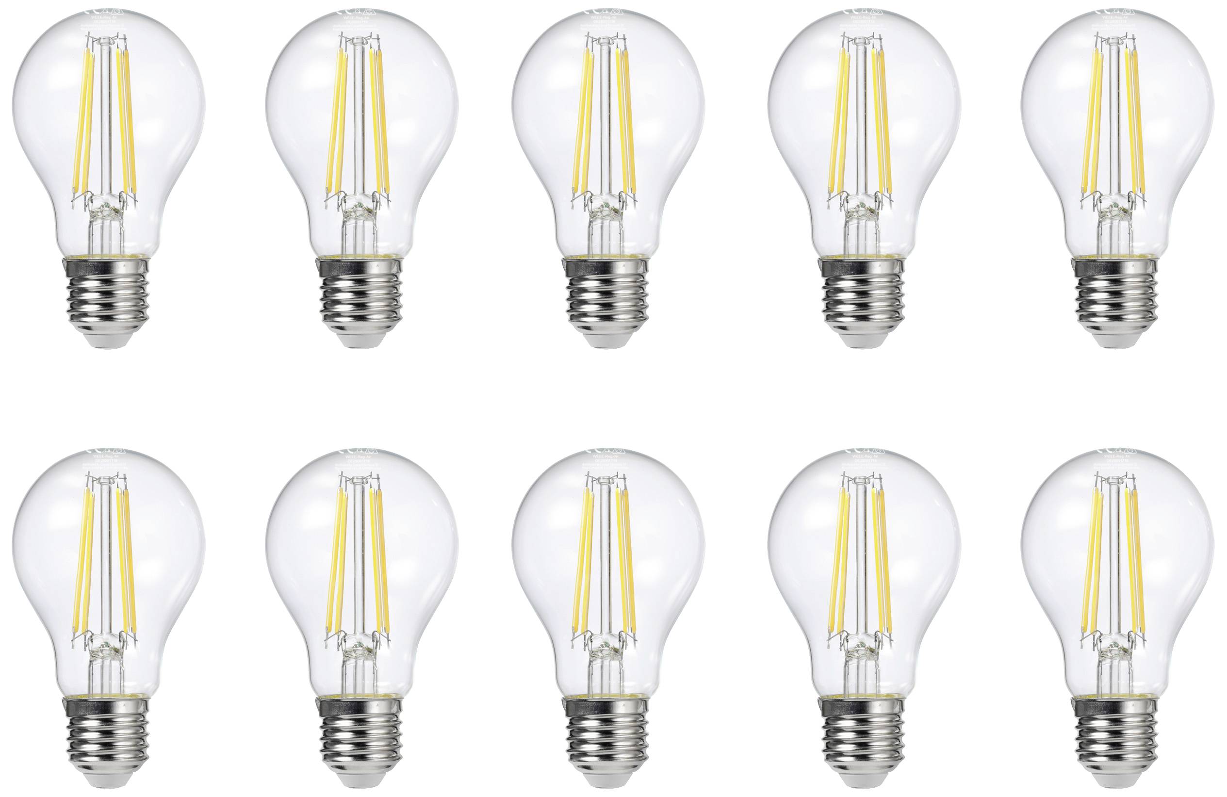 Світлодіодна лампа Sygonix SY-5275992 E-27 7,3 Вт = 60 Вт 806 лм теплий білий 10 шт.