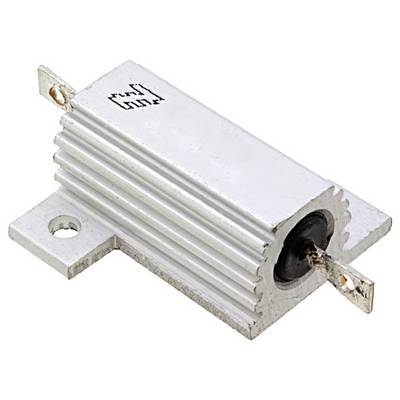 Czarny prostokątny komponent elektroniczny z metalowym wyprowadzeniem z jednej strony, prawdopodobnie półprzewodnik montowany powierzchniowo lub dioda.