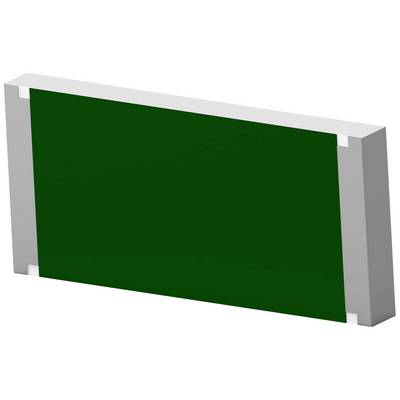Prostokątny, szmaragdowozielony elektroniczny rezystor w obudowie SMD.