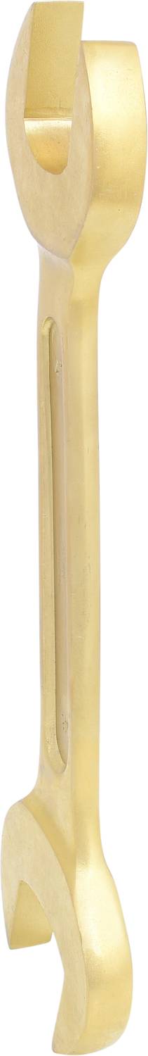 Złoty klucz nastawny z otwartym rozmiarem.