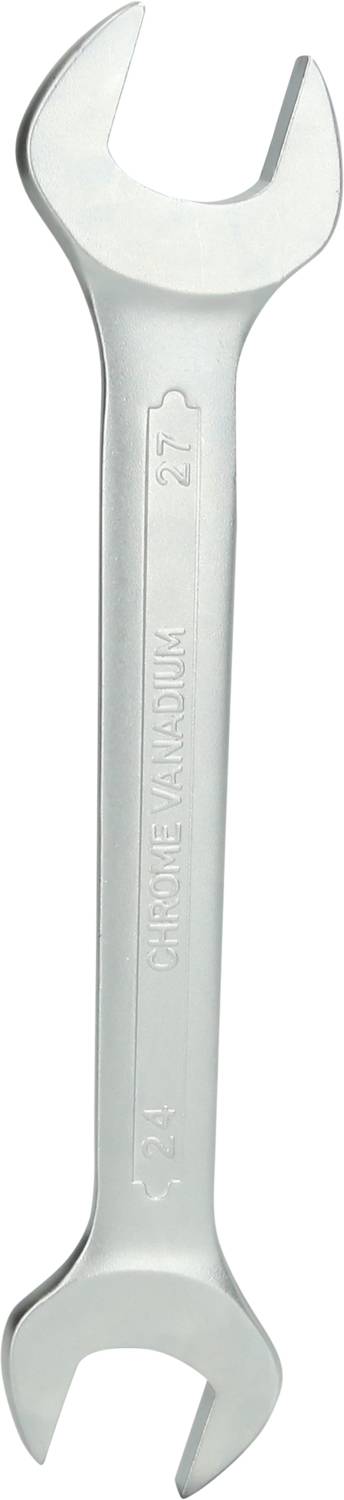 Srebrny klucz płaski z otwartymi końcówkami.