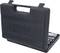 Czarny plastikowy kufer z logo 'KS TOOLS'. Kufer jest częściowo otwarty i ukazuje elementy zestawu narzędzi.