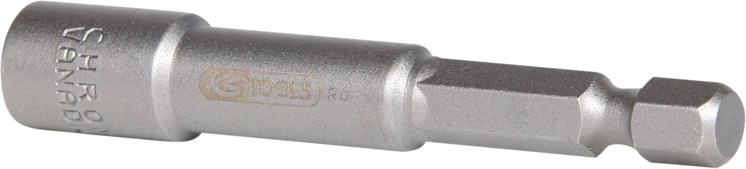 Magnetyczny uchwyt sześciokątny do bitów wykonany ze srebrnego metalu, z wygrawerowanym logo 'Gedore', odpowiedni do wkrętaków ręcznych i elektrycznych.