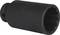 Czarna tuleja metalowa z karbowanym wnętrzem, przeznaczona do stosowania z kluczem dynamometrycznym.