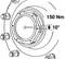 Diagram przedstawia śrubę, która jest dokręcana momentem 150 Nm przy kącie obrotu 10 stopni. Wokół śruby rozmieszczonych jest sześć nakrętek.