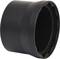 Czarny, cylindryczny adapter lub nasadka, prawdopodobnie element jakiegoś urządzenia technicznego lub mechanicznego, na białym tle.