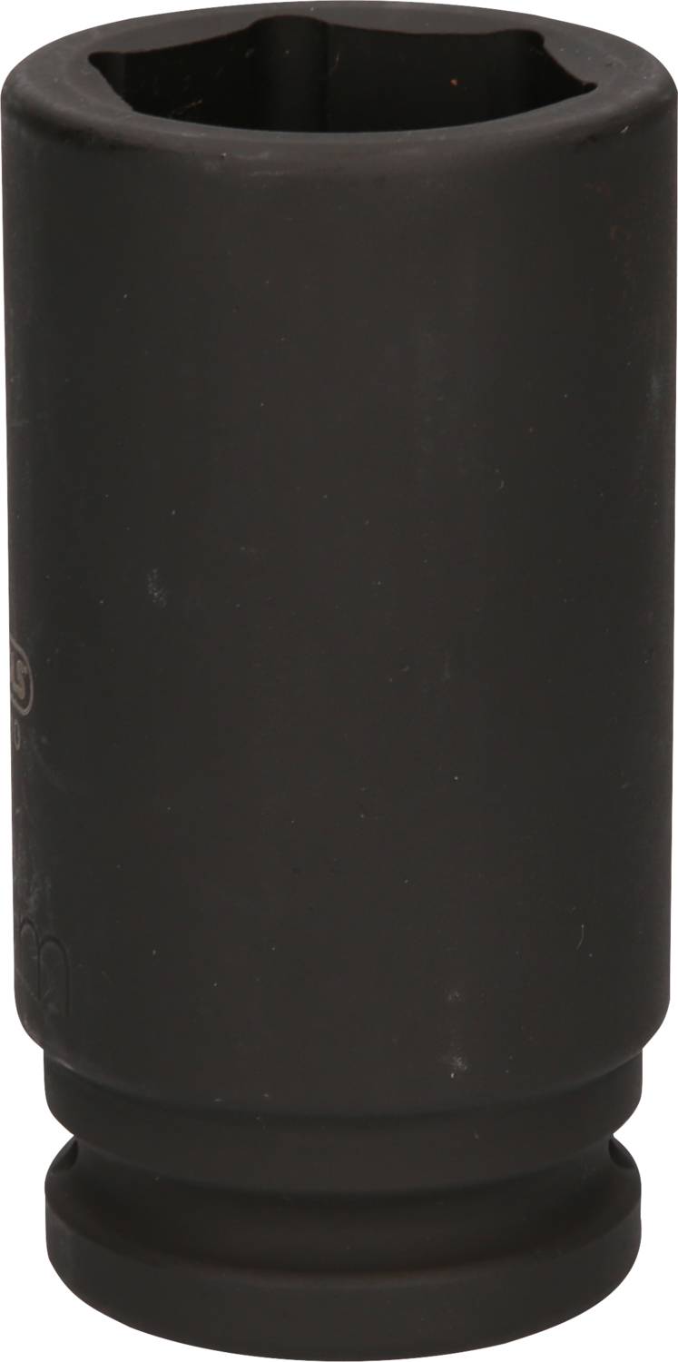 Pojedynczy, czarny sworzeń metalowy, przystosowany do użycia z grzechotką lub elektrycznym kluczem udarowym.