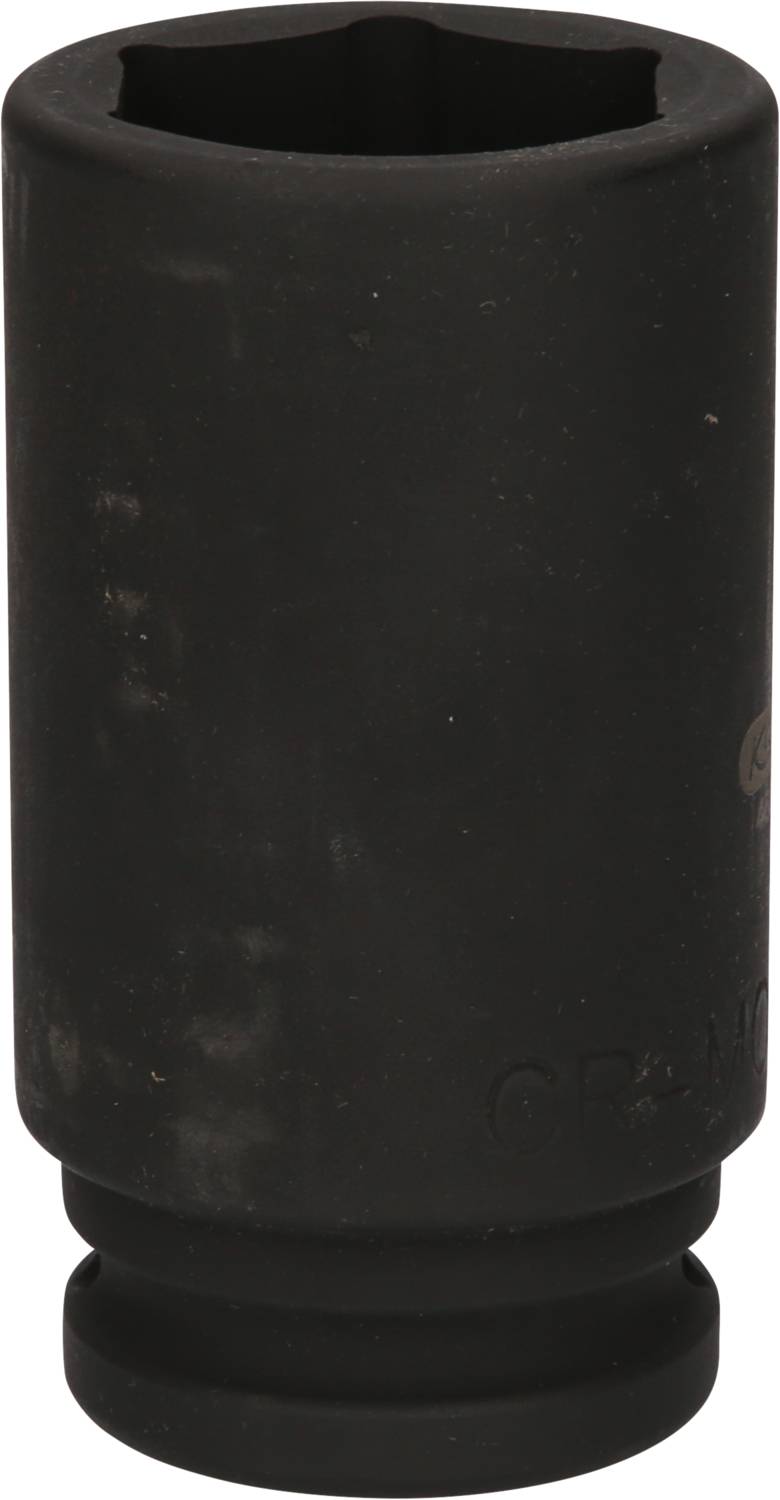 Czarny metalowy sworzeń, o kształcie cylindrycznym, używany do prac mechanicznych i naprawczych, na białym tle.