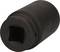 Czarny adapter o kształcie cylindrycznym, przeznaczony do użycia z nasadkami udarowymi lub nasadkami klucza nasadowego.