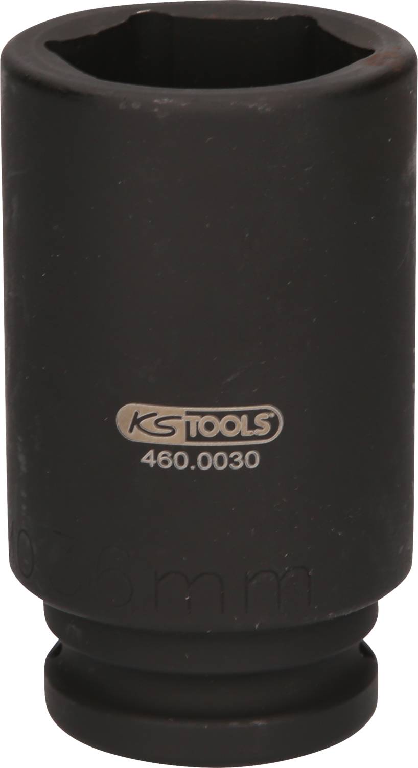 Czarna wtyczka z napisem 'KS TOOLS 460.0030' z przodu, stosowana w narzędziach ręcznych i elektrycznych.