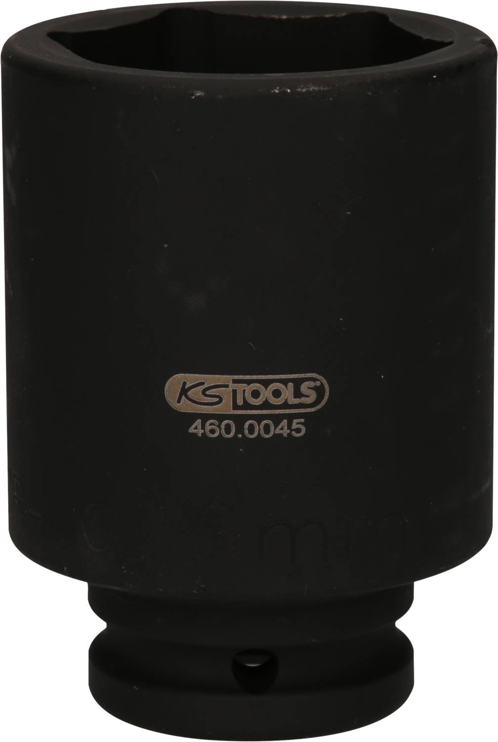 Duży czarny sworzeń z napisem 'KS Tools 460.0045'.