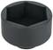 Czarny sześciokątny uchwyt bitowy w głębokiej formie nasadki. Przeznaczony do prac ślusarskich, pasujący do śrub sześciokątnych.
