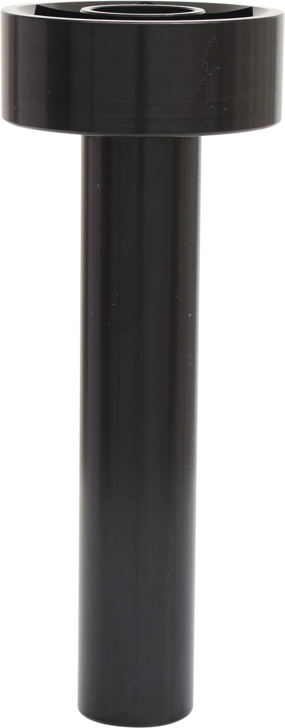 Długi, czarny metalowy sworzeń z szeroką, płaską główką na górze.