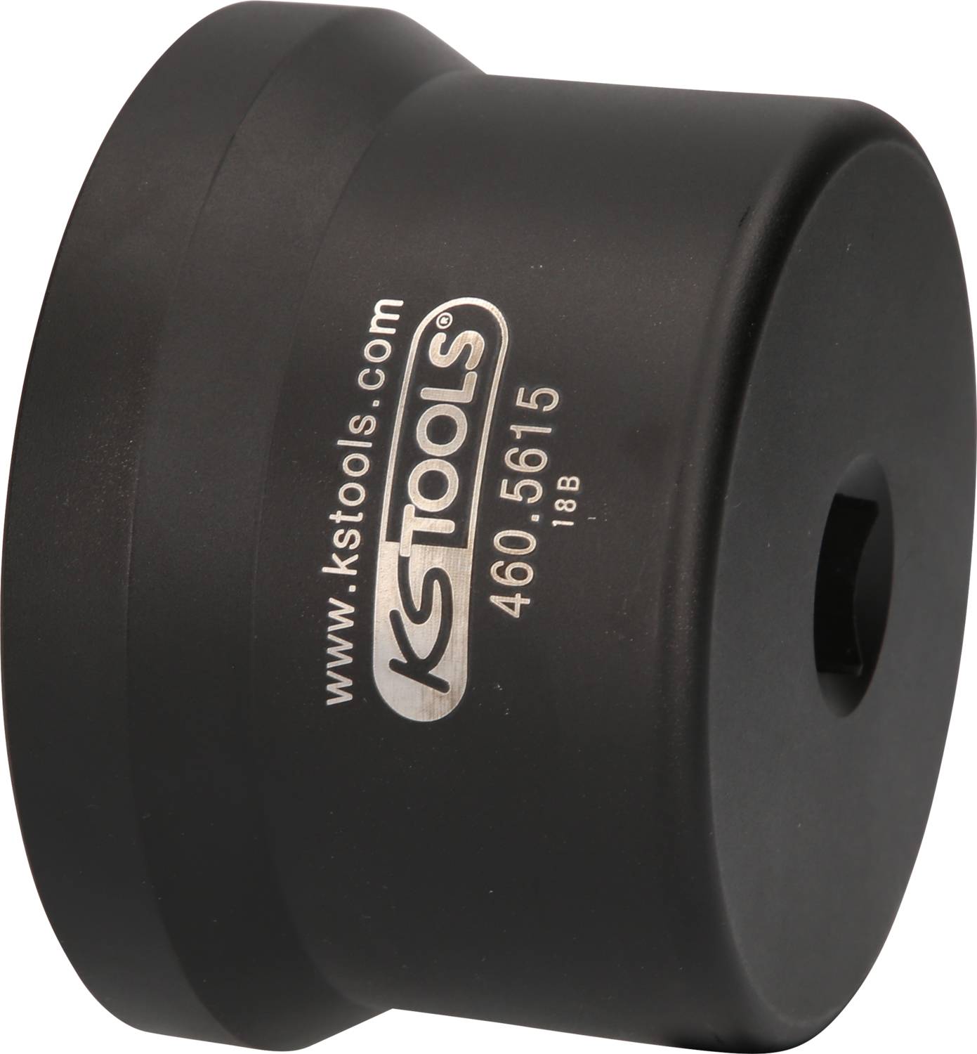 Czarny klucz nasadowy z logo 'KS TOOLS' i numerem '460.5615'. Narzędzie przeznaczone do użycia z odpowiednimi śrubami.
