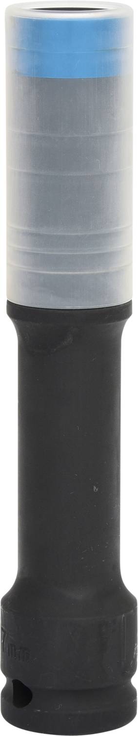 Cylindryczny element z szarą górną częścią i czarnym spodem, na neutralnym tle.