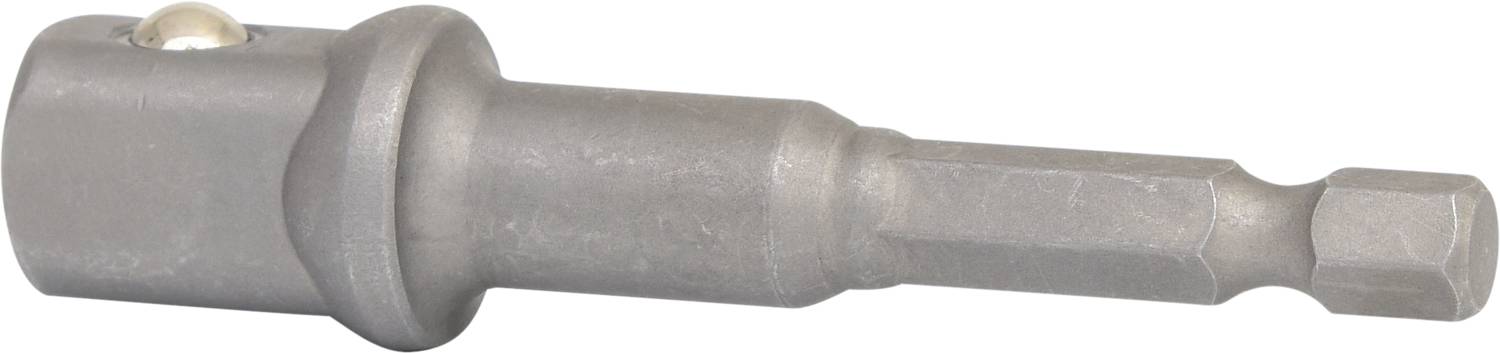 Metalowy uchwyt na wiertło w srebrnym kolorze, przeznaczony do zastosowań przemysłowych lub rzemieślniczych.