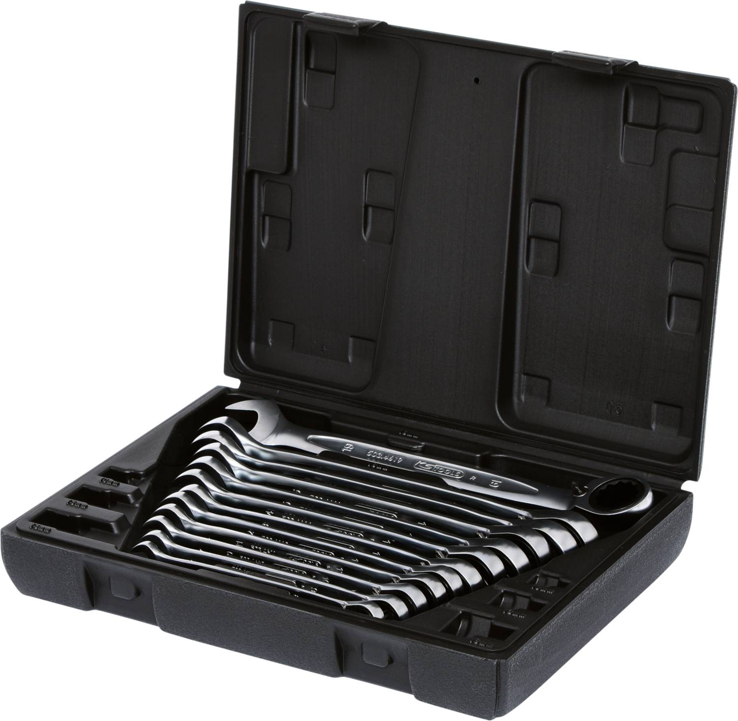 KS Tools 503.4665 503.4665 Zestaw kluczy płasko oczkowych Rozmiar klucza (metryczny) (tylko do tytułu) 8 - 19 mm