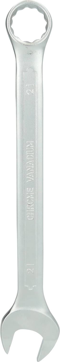 Srebrny klucz nastawny z otwartą i zamkniętą stroną.