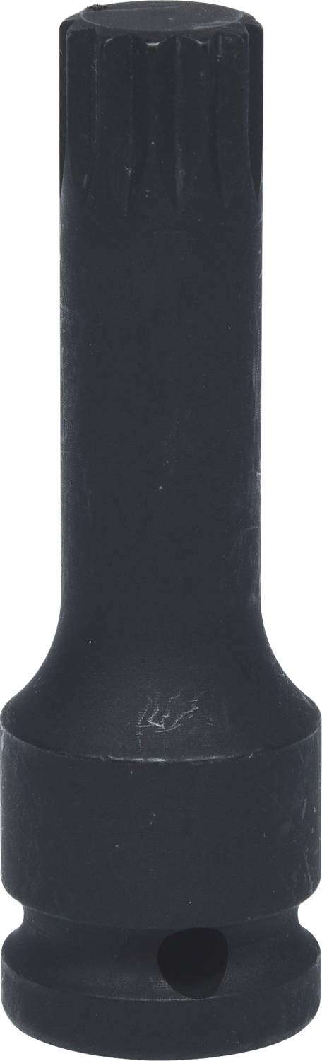 Czarny adapter do nakrętek z długim trzpieniem, odpowiedni do przenoszenia siły podczas prac montażowych.