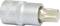 Srebrna nasadka Torx z żłobkowanym uchwytem i rozmiarem 'V14' wygrawerowanym z boku.