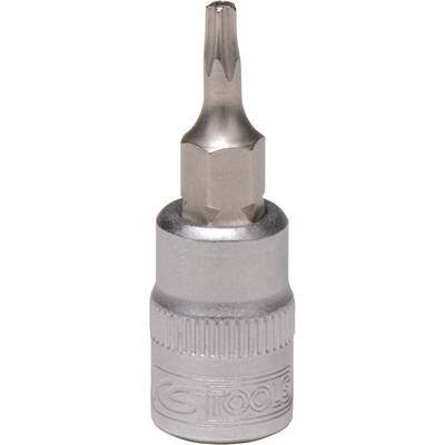 Przedstawiony adapter do śrub jest srebrnym bitem Torx, przeznaczonym do pracy ze śrubami w zastosowaniach mechanicznych lub rzemieślniczych.