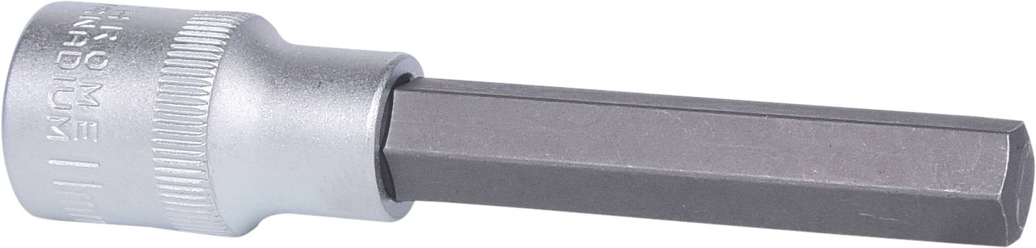 Sześciokątny bit z uchwytem, wykonany z metalu, przeznaczony do użycia z narzędziem śrubowym.