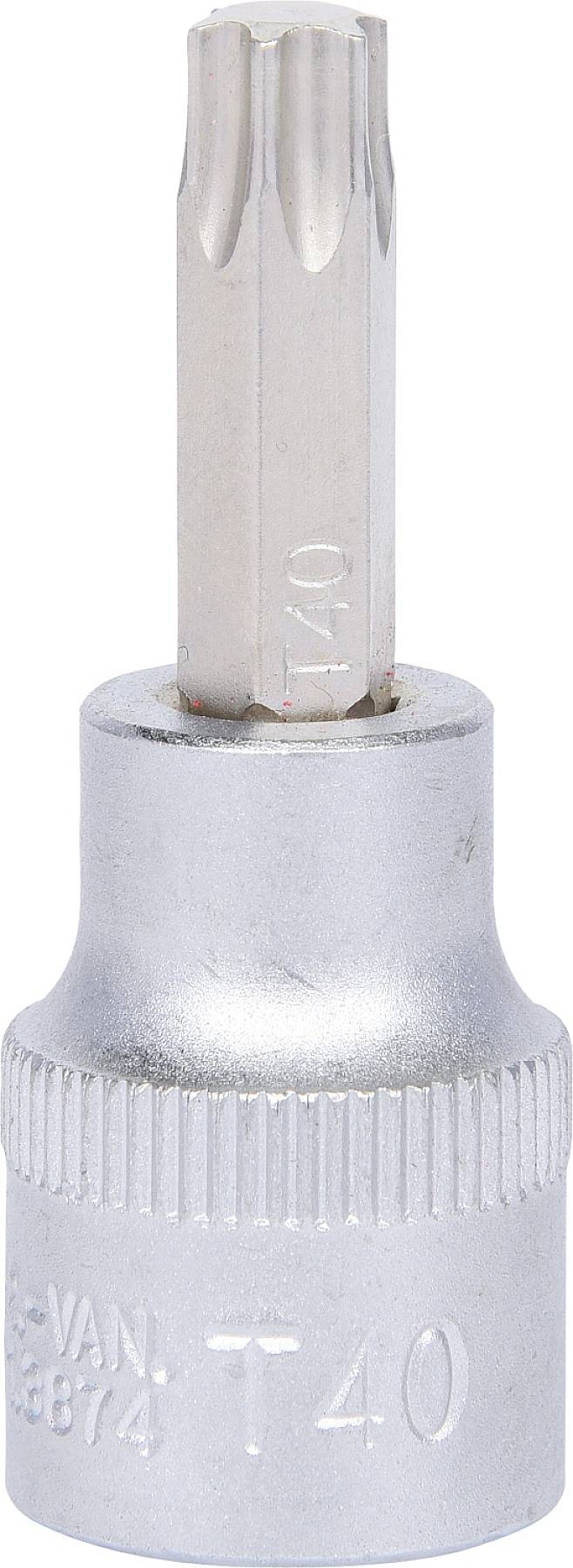 Nasadka Torx T40 wykonana z metalu.