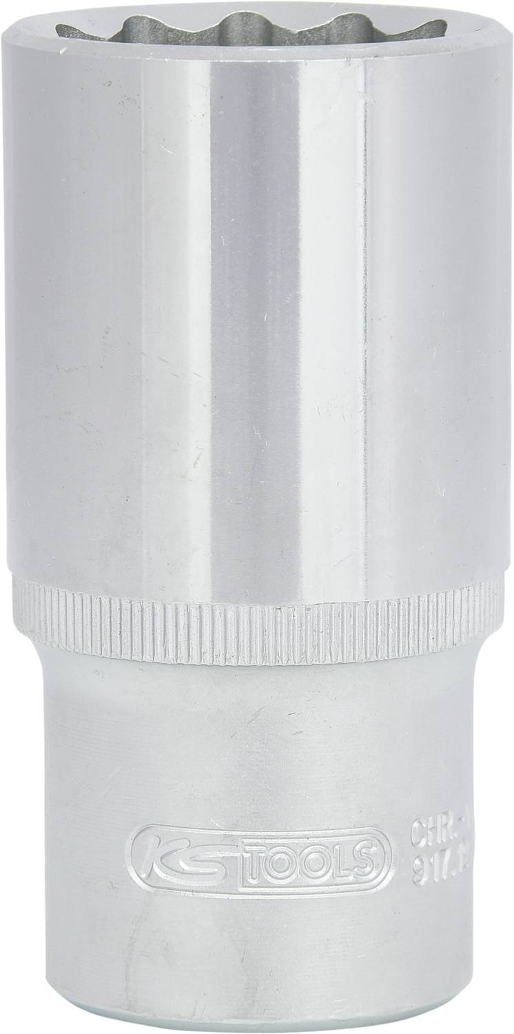 'Srebrna nakrętka z żłobkowanym pierścieniem dla lepszego chwytu, odpowiednia do zastosowań mechanicznych i majsterkowiczów.'