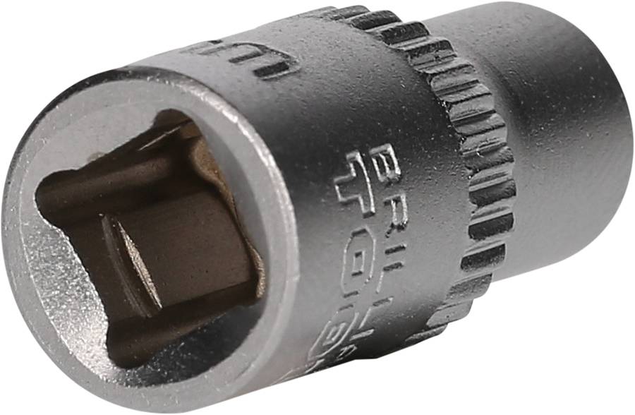 Nasadka klucza sześciokątnego z czwartocalowego gniazda wykonana z metalu z żebrowaną krawędzią, odpowiednia do czyszczenia broni i ogólnego zastosowania narzędziowego.