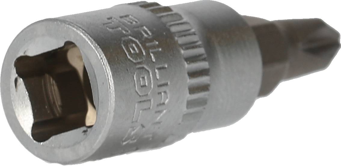 Metalowy bit do wkrętarki z wyprofilowanym chwytem, przydatny do różnorodnych zastosowań podczas wkręcania w pracach majsterkowiczów oraz profesjonalnych.