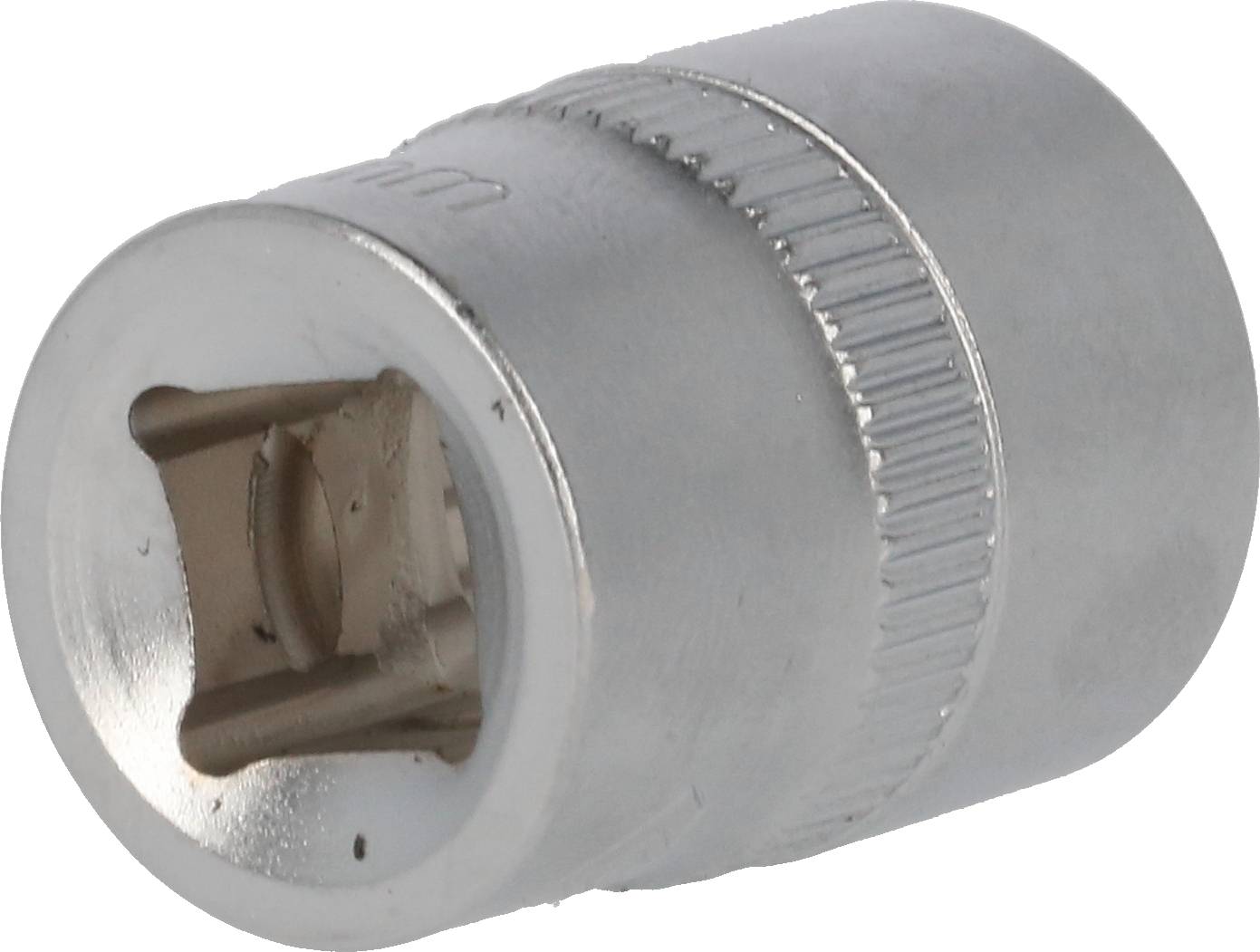 Na ilustracji przedstawiono srebrną nasadkę do prac ślusarskich z żebrowanym uchwytem dla lepszego chwytu.