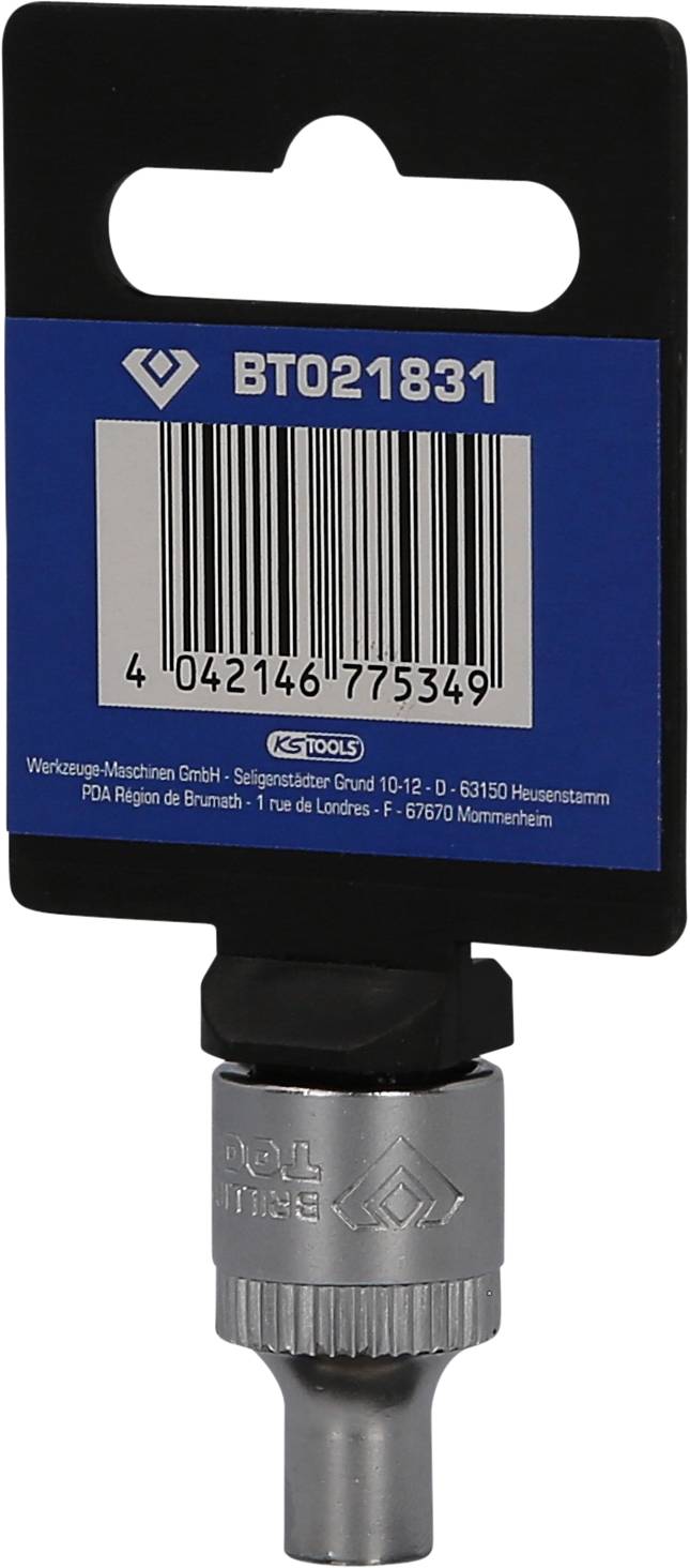 'Wkład do wkrętaka Torx firmy KS Tools, numer produktu BT021831, w oryginalnym opakowaniu. Zawiera kod kreskowy i informacje producenta.'