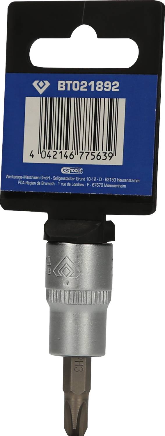 Wkładka wkrętaka w opakowaniu z napisem 'BT021892'. Wkładka posiada złącze sześciokątne.