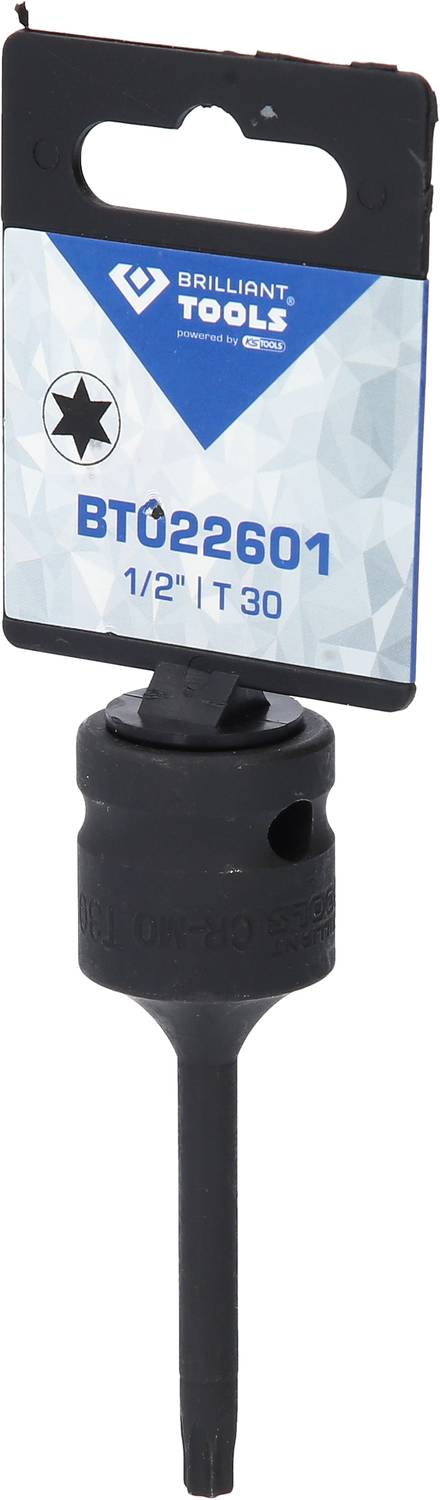 'Brilliant Tools BT022601, bit Torx 1/2" T30 z uchwytem.'