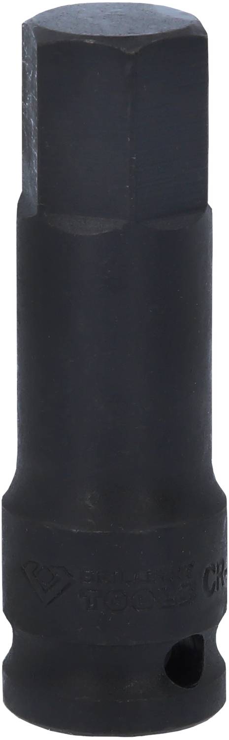 Czarny sześciokątny adapter klucza nasadowego z metalu do zastosowań ciężkich.