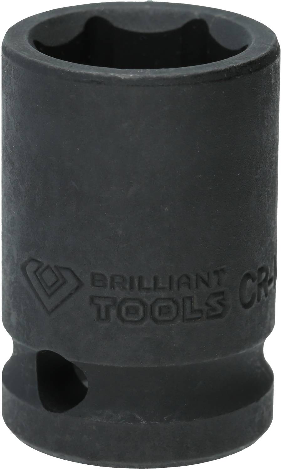 Czarny klucz nasadowy z napisem 'Brilliant Tools CR-MO' przeznaczony do użycia z narzędziem dynamometrycznym.