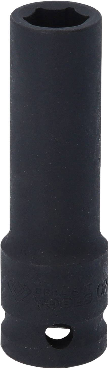 Długi, czarny sworzeń z sześciokątnym otworem, odpowiedni do narzędzi specjalistycznych lub napraw samochodowych.