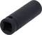 Czarny, cylindryczny łącznik z kwadratowym otworem na białym tle. Często używany do prac ślusarskich.
