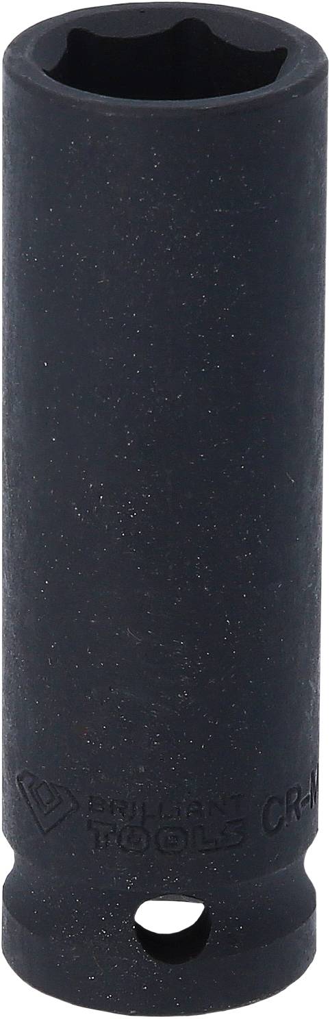 Czarny klucz nasadowy sześciokątny, z logo i specyfikacjami na powierzchni.