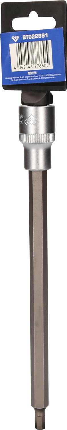 Sześciokątne przedłużenie do narzędzi, które ułatwia dostęp do trudno dostępnych nakrętek lub śrub.