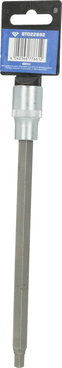 Długi klucz nasadowy z łbem sześciokątnym i uchwytem, odpowiedni do prac wymagających użycia końcówek Torx.