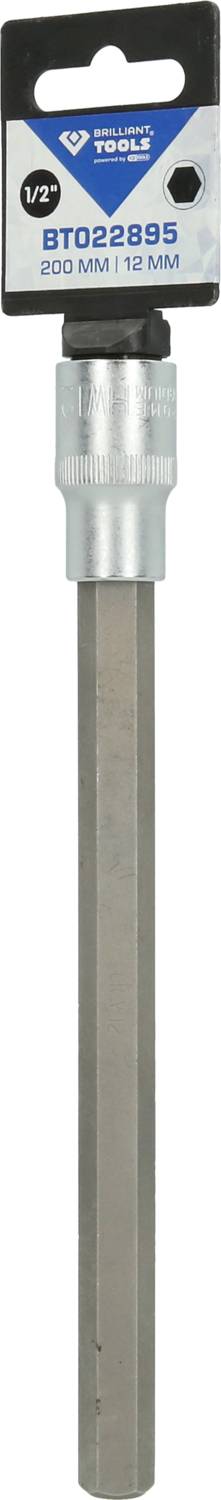 Srebrny wiertarz z niebieską jednostką opakowaniową. Tekst na opakowaniu: '8T022895, 300 mm, 12 mm'.