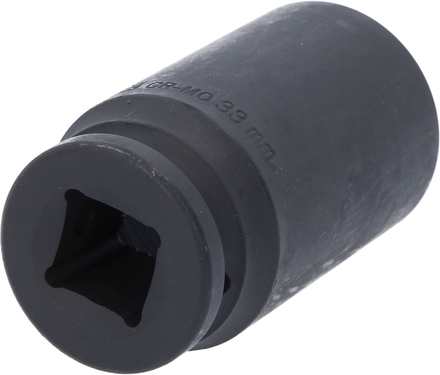 Nasadka klucza z metalu, 6-kątna, 33 mm, o matowym wykończeniu.