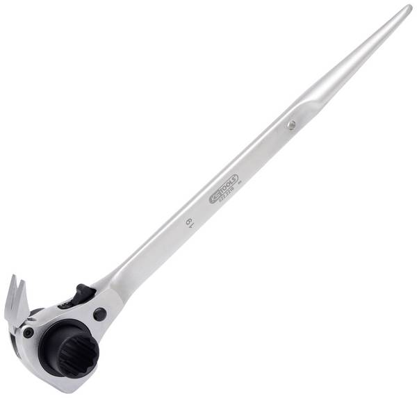 KS Tools 522.2219 Gerüstbauratsche 4 in 1 12-knt 19x22mm L310mm H50mm 470g Klucz do rusztowań  Rozmiar klucza (metryczny) (tylko do tytułu) 19 - 22 mm