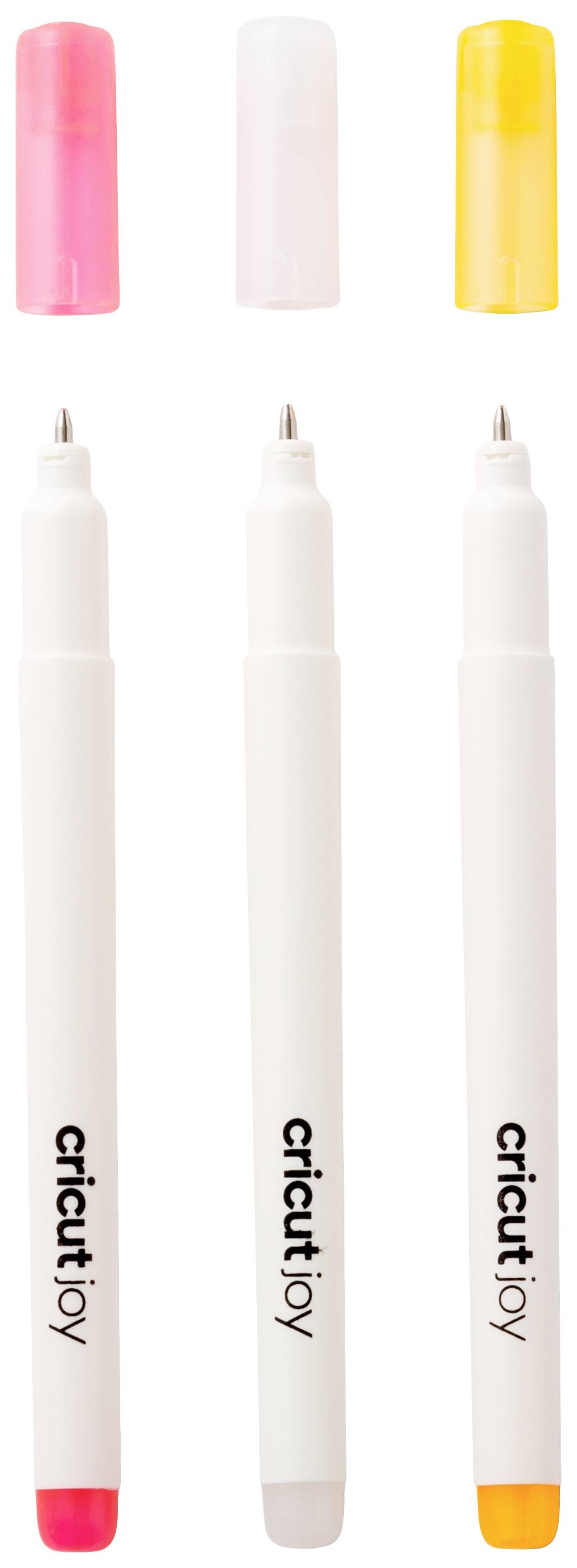 Набір гелевих ручок Cricut Joy™ 1.0 мм, 3 шт., білий, рожевий, помаранчевий