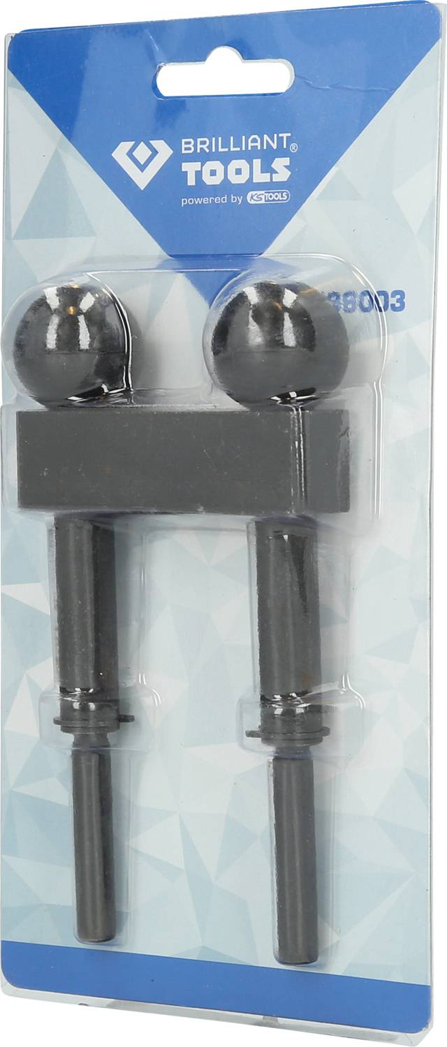 Dwa czarne narzędzia magnetyczne do podnoszenia na niebieskim opakowaniu firmy 'Brilliant Tools'.