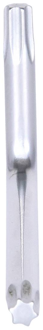 Srebrny wiertło o specjalnie ukształtowanym czubku przeznaczone do precyzyjnej obróbki powierzchni metalowych.